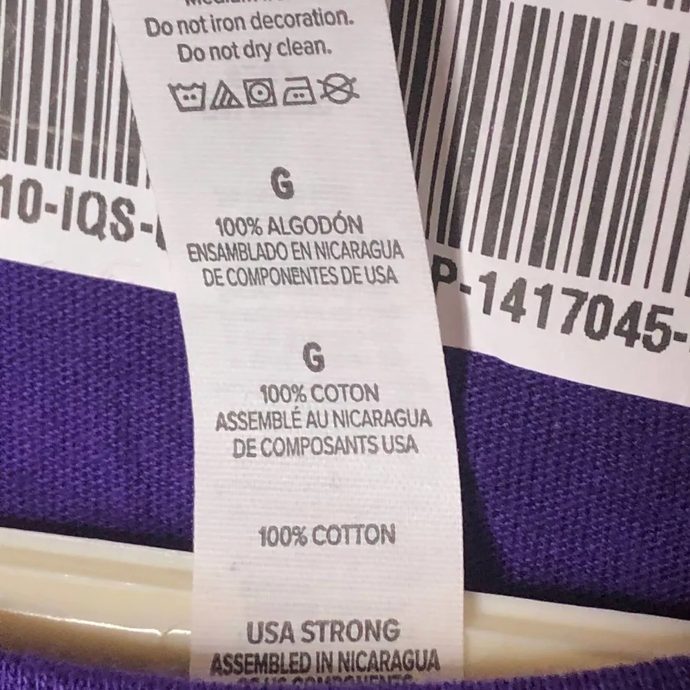 Bats & Witches Purple Halloween Shirt, L - Image 3