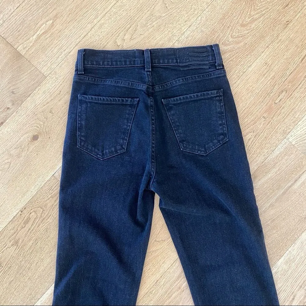 Revice - Skinny Jeans with Gathered Side Detail in Black - Image 7