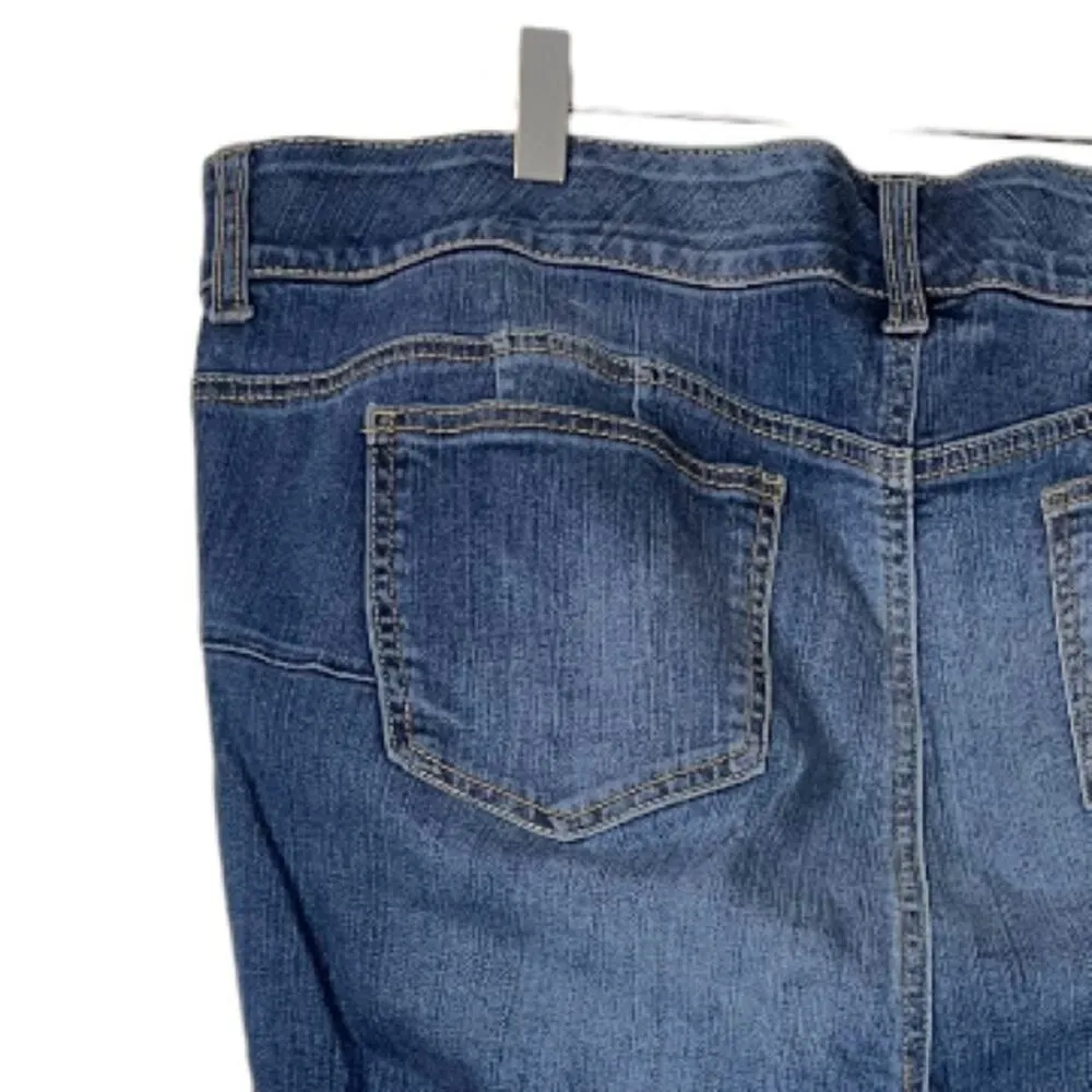 Torrid Bombshell Skinny Jeans Hi Rise Ankle Medium Blue Wash Size 24R Plus - Image 8