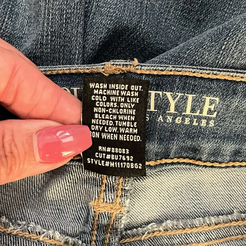 NWT SOUND/STYLE Josie High Rise Relaxed Fit Denim Jogger Jeans 8/29 Blue Size undefined - Image 12