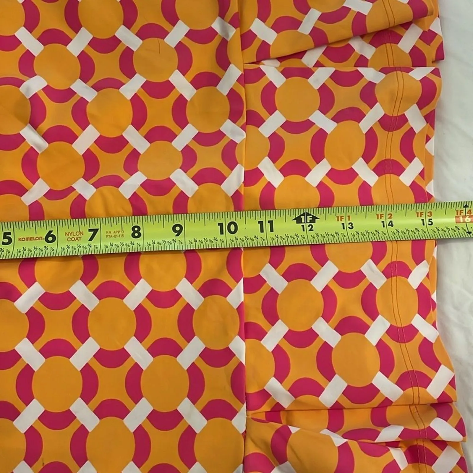 Katherine Way Scottsdale Pleated Skort Womens Size Small Orange Pink Geometric - Image 6