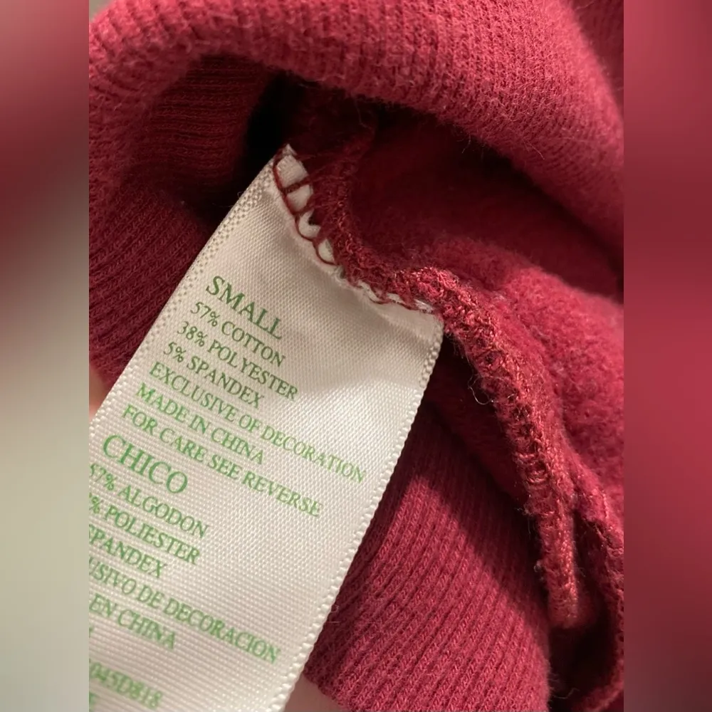 Embroidered Wine O' Clock Burgundy Red Crewneck Sweater - S - Image 16