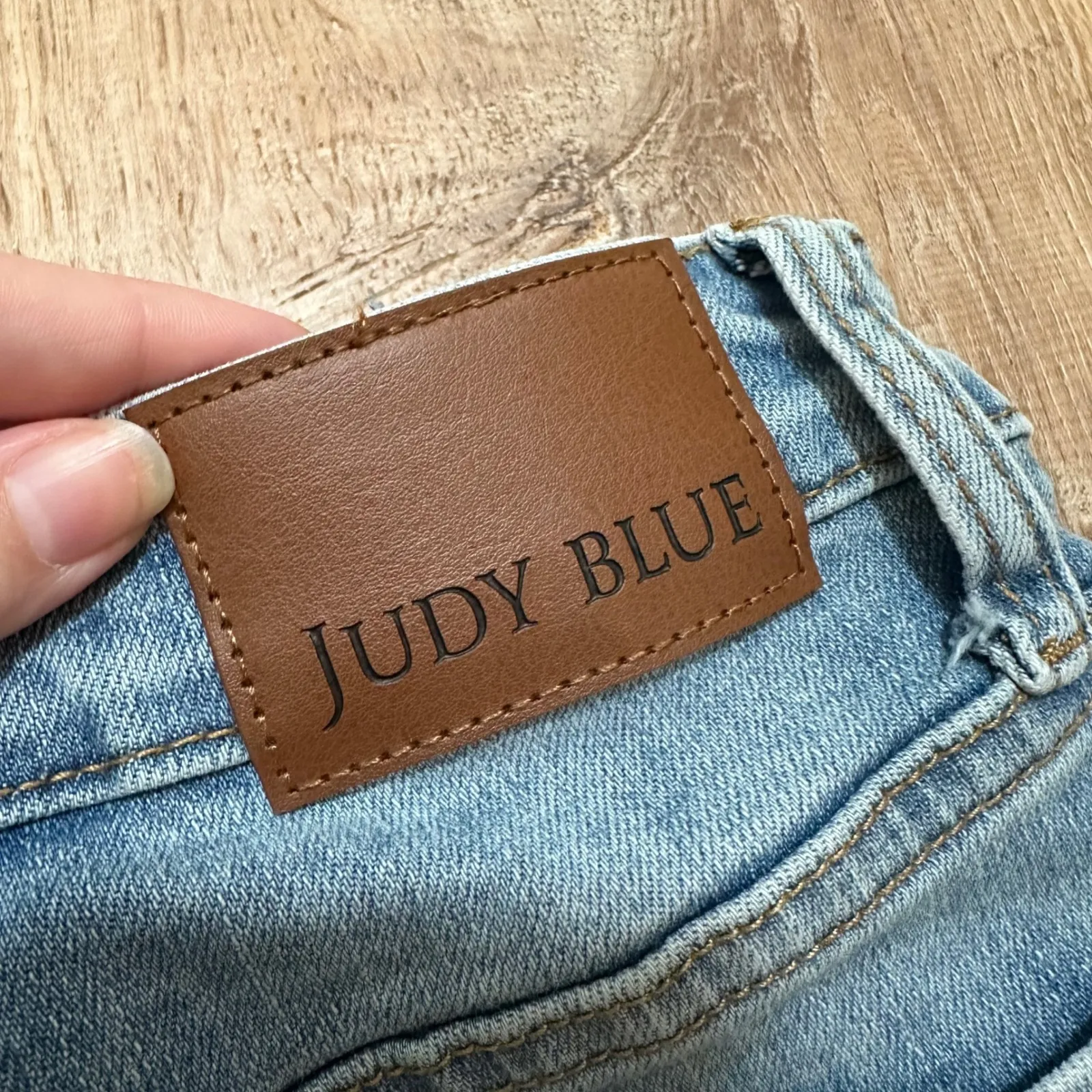 Judy Blue | Light Blue Boyfriend Fit Distressed Blue Denim Jeans, Size 5/27 - Image 7
