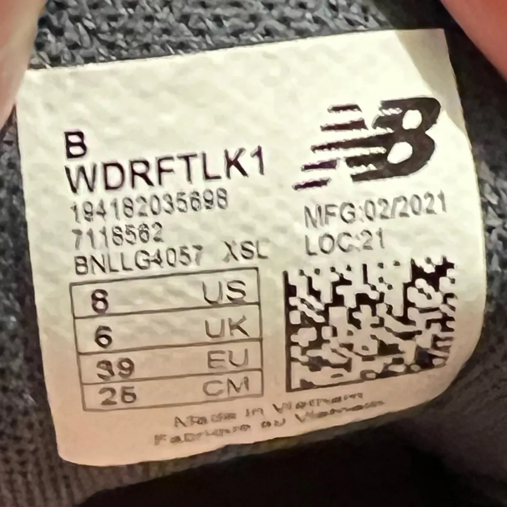 New Balance DRFT Athletic Running Sneakers Women’s Size 8 Dark Gray Pink Lace Up - Image 2