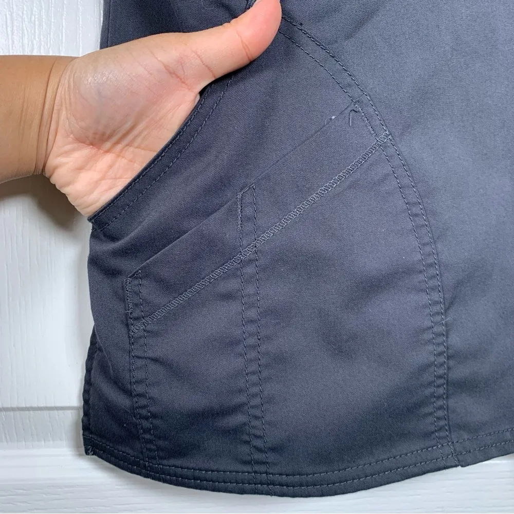 Scrubstar Gray V-Neck Scrub Medical Hospital Hospital Nurse Small EUC #DS-1699 - Image 4