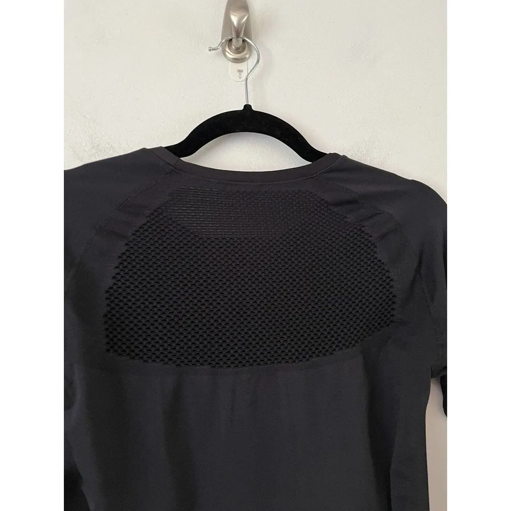 NWT Z By Zella Black Meridian Long Sleeve Mesh Panel Shirt Sz Small - Image 4