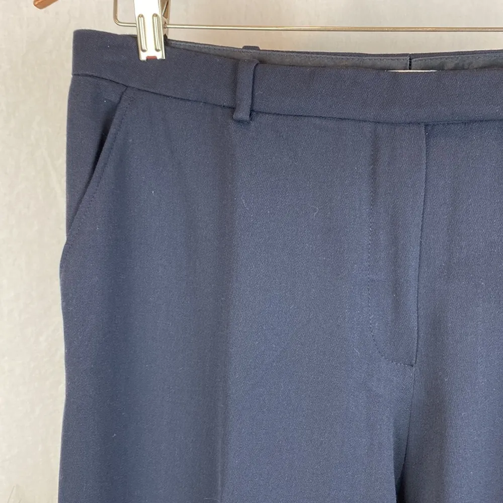 Armani Collezioni 100% Virgin Wool Blue Trouser Pants 12 - Image 3