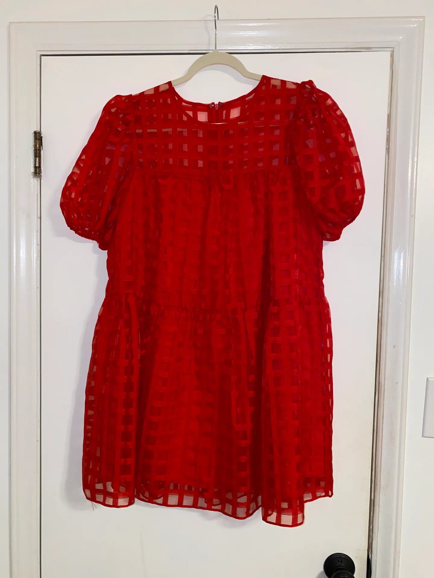 Red Organza Dress - Image 2