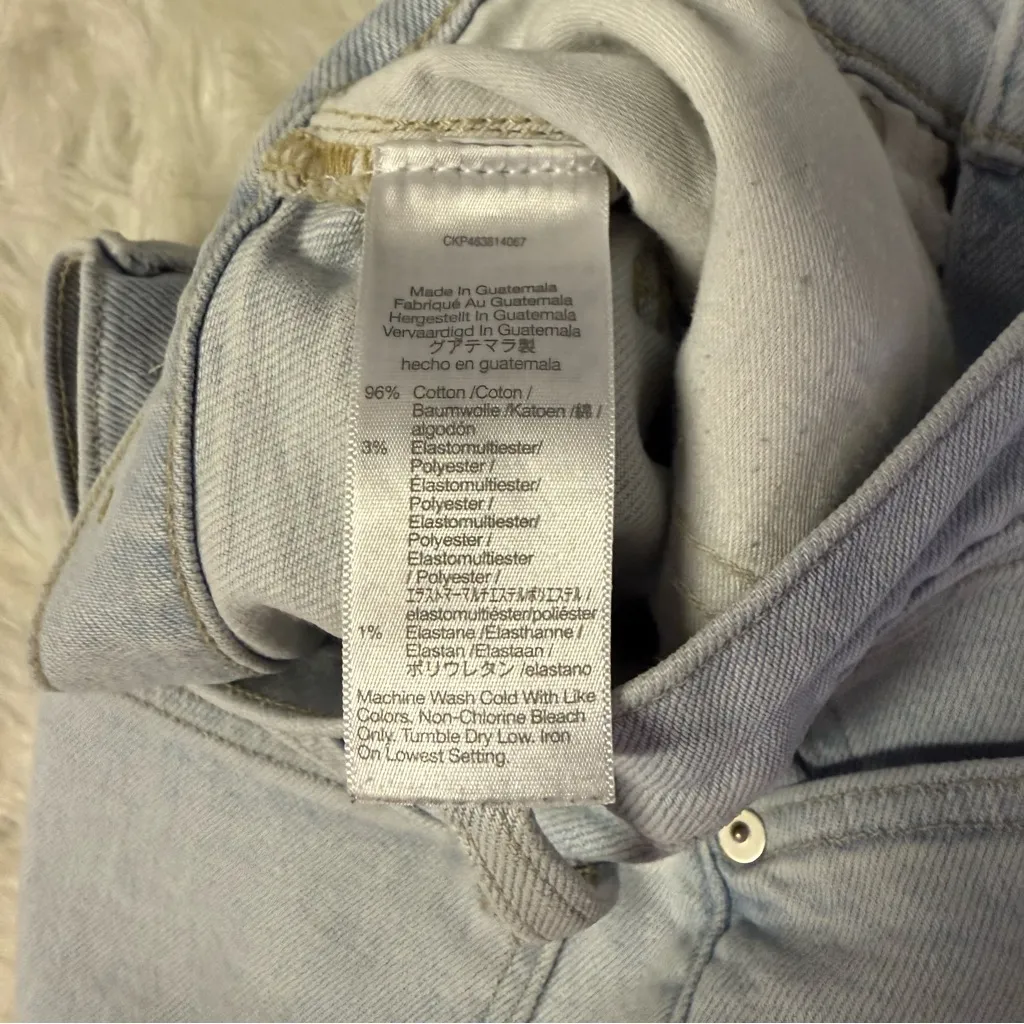 Madewell The Momjean Harman Wash Raw-Hem Edition Jeans Size 25 Style MC583 - Image 5