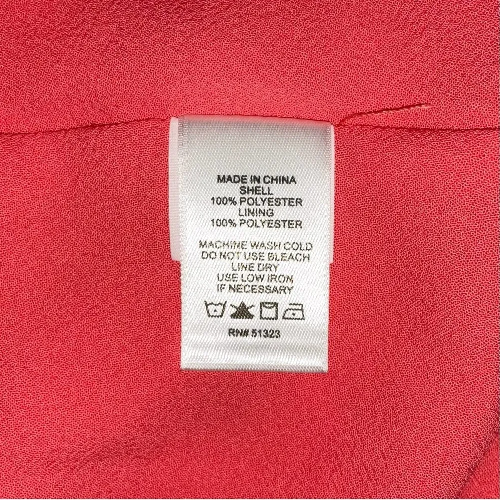 NWT 1 State WildFlower Bouquet High Low Short Sleeve Midi Dress in Cameo Coral L - Image 5