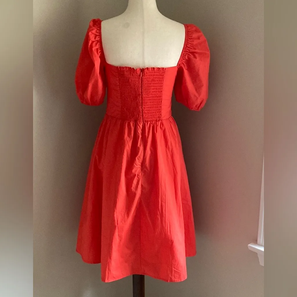 NWT o.p.t. by Anthropologie Saffron River Style Midi Dress Size M Orange Size M - Image 4
