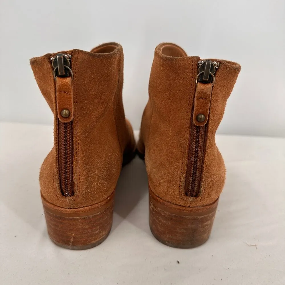 Soludos Venetian Leather Suede Brown Boots Booties Size 7.5 - Image 3