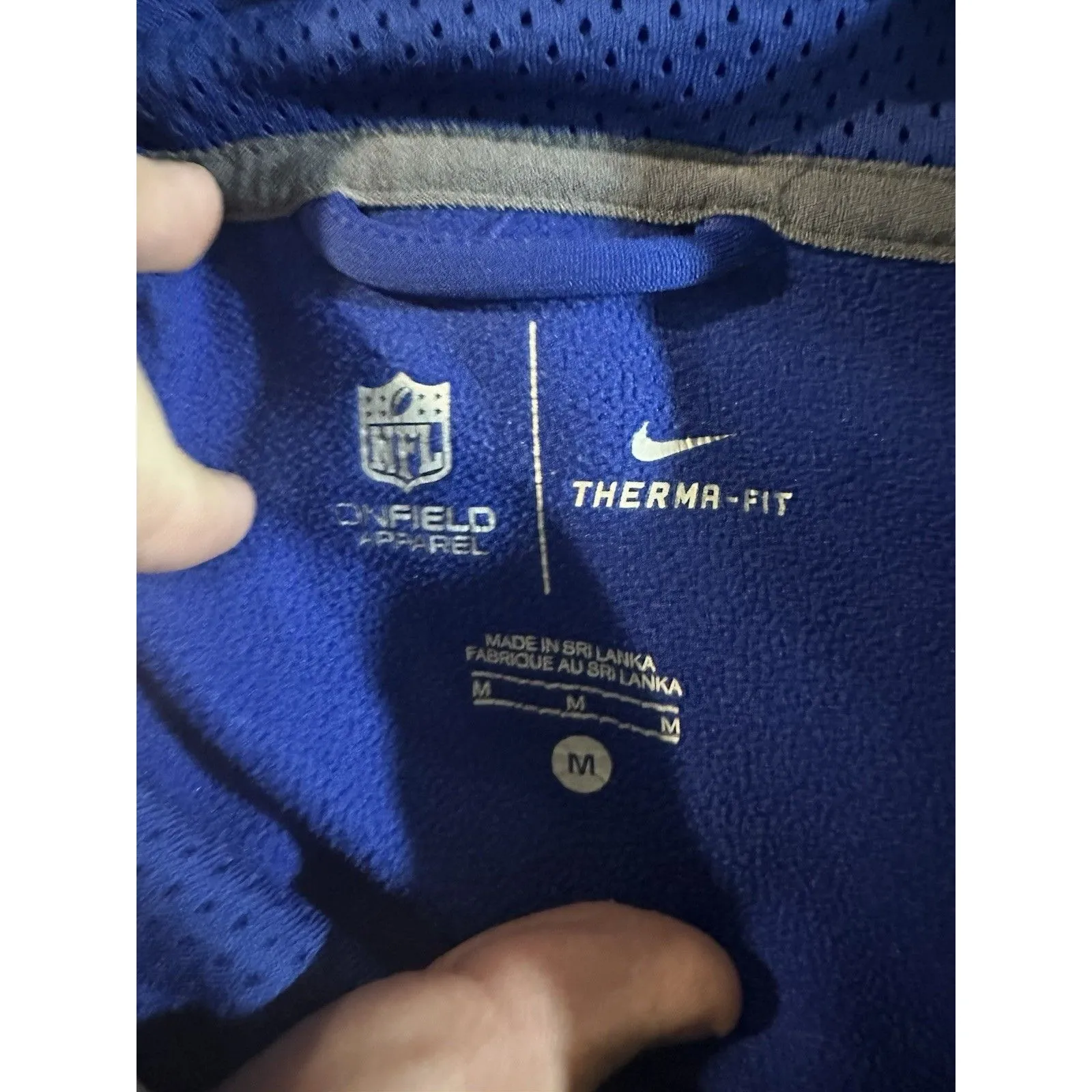 Nike  Giants Women’s Blue Thermal-Fit Pullover Sweatshirt Size M  NFL - Image 11