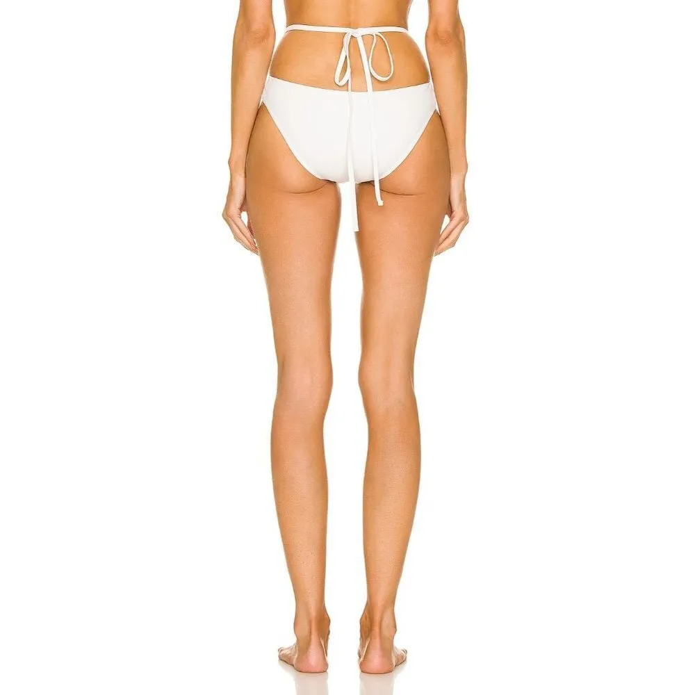 CHRISTOPHER ESBER Looped Tie Bikini Bottom in White 2 New Womens Swimsuit - Image 3