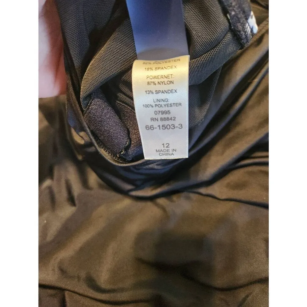 Swimsuits For All Black & Purple & Pink Floral One Piece Swimsuit Size 12 Blue - Image 4