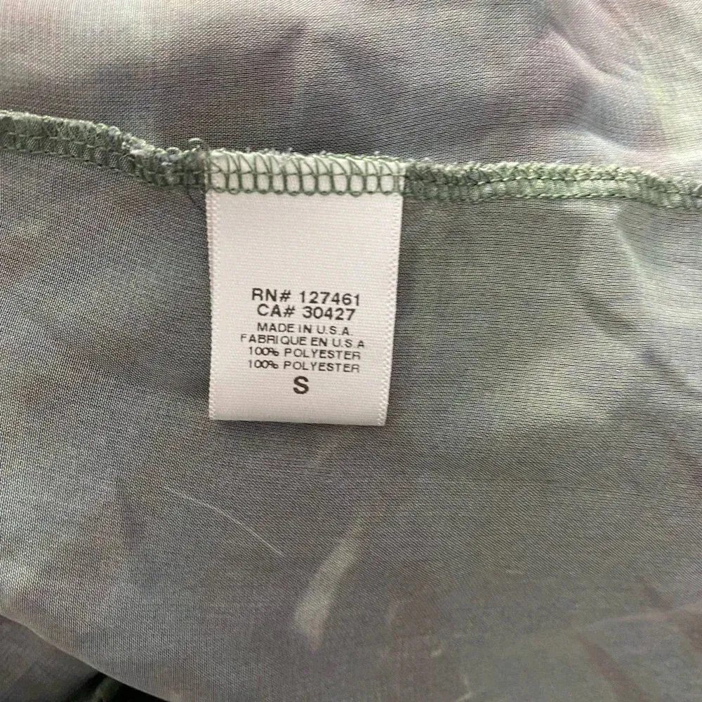 Wildfox Palm Jungle Breezy Graphic Logo Tank Top Green Semi Sheer Size‎ US Small - Image 11