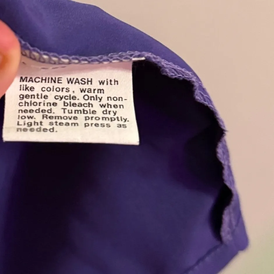 Country Sophisticates by Pendleton Vintage Purple Button Up Blouse Women Size M Size M - Image 3