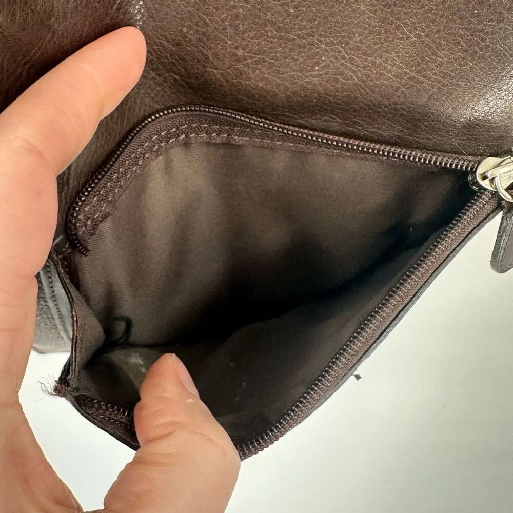 Vintage 90s Wilsons Leather Crossbody Bag‎ Brown - Image 10