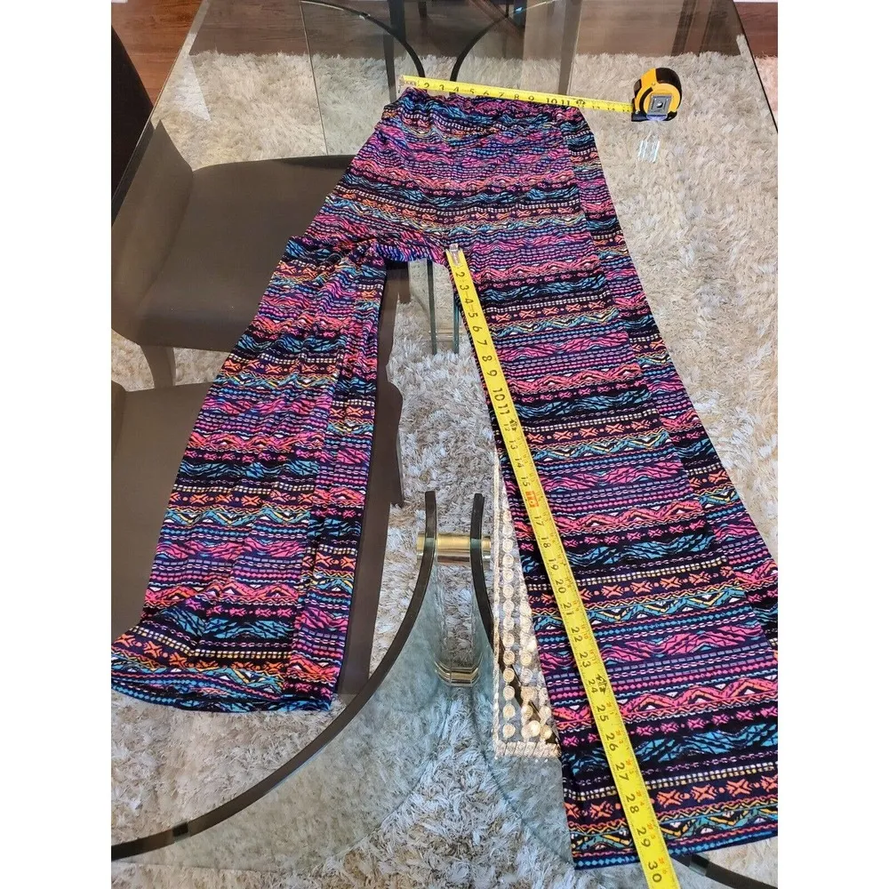 Win Win Women's Multicolor Polyester Pull On Comfort Waist Palazzo Pant Size M Size M - Image 8