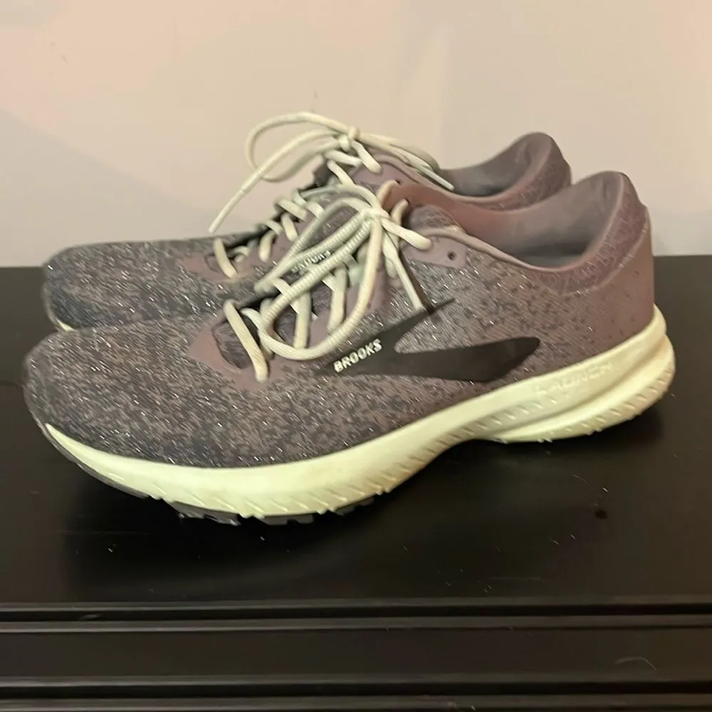 Brooks Womens Launch 6 1202851B011 Shark Aqua Lace Up Running Shoes B60 - Image 3