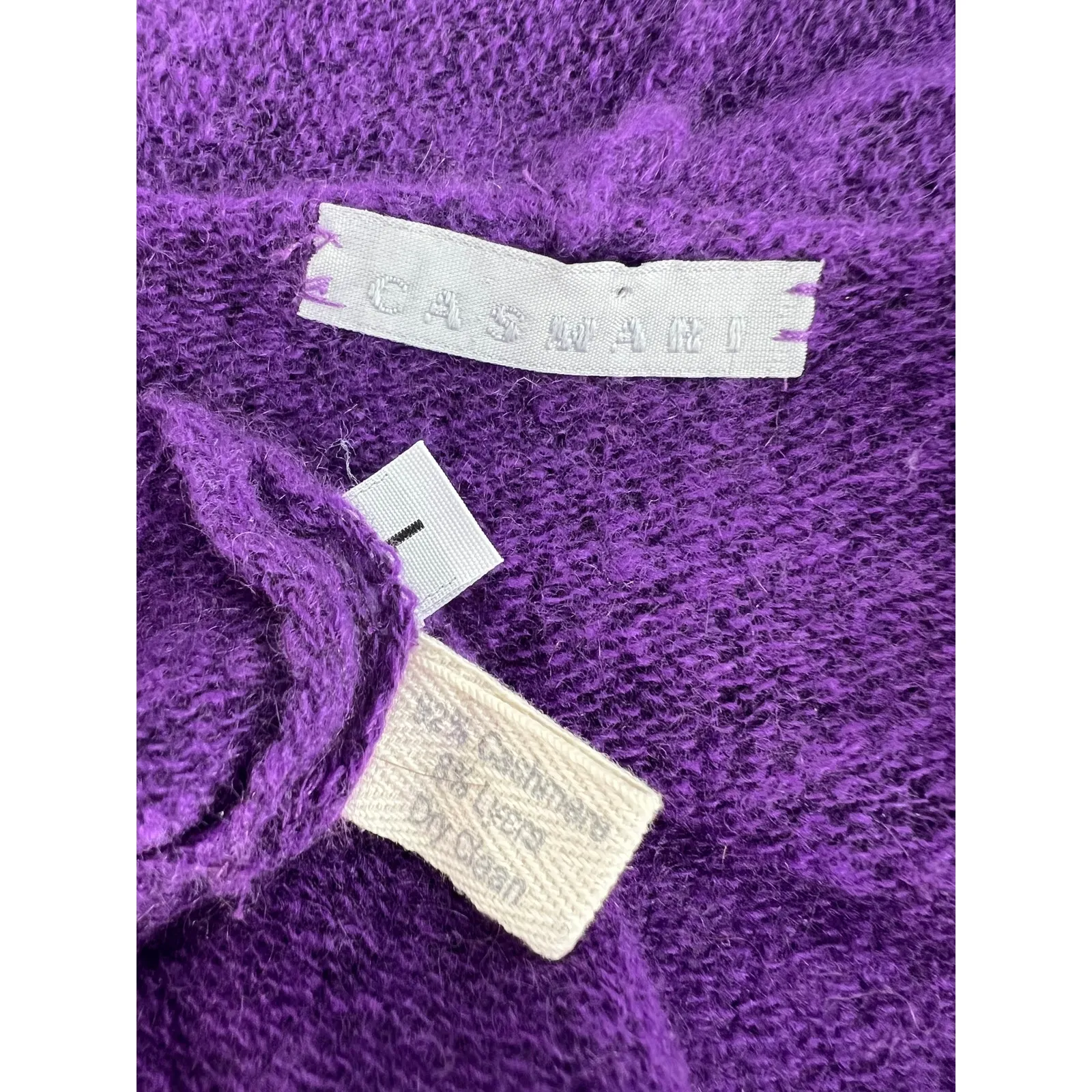 Casmari Purple Cashmere Blend Wrap Sweater Size XS - Image 9