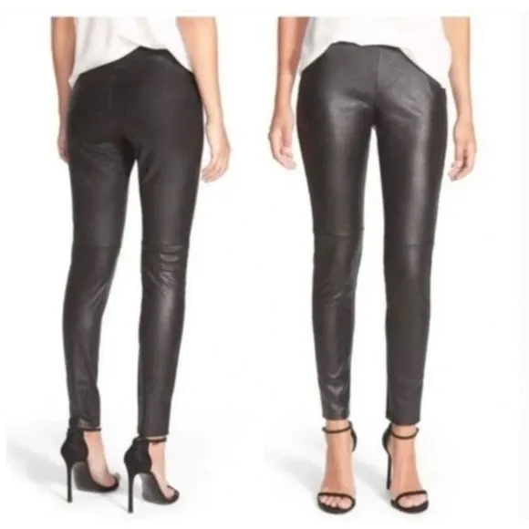 Trouve faux leather leggings Matte finish moto XS - Image 2