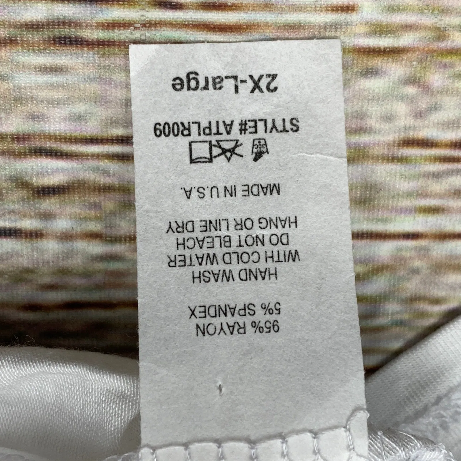 Amore All F.Y‎ White Long Sleeve Turtleneck Top Plus Size 2X New Made in USA - Image 7