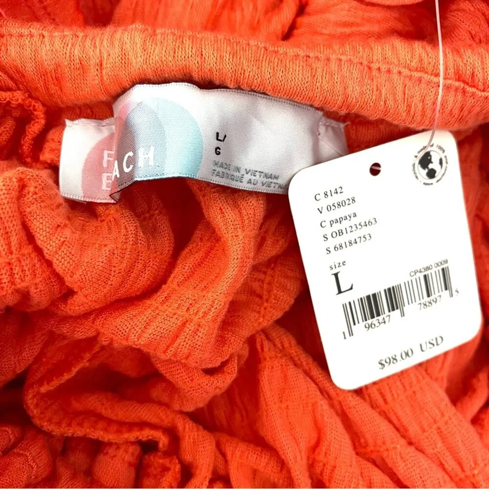 Free People NWTs La La Maxi Dress Orange size large - Image 7