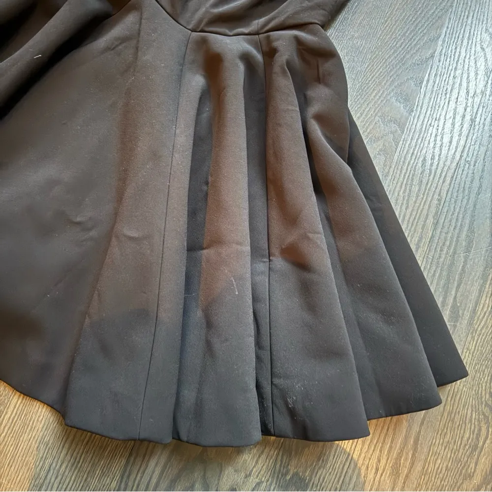 AQ/AQ Black Pleated Mini Dress - Image 3