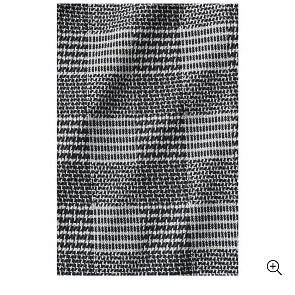 LANDS END Sport Knit Straight Leg Elastic Waist Pull-On Pants Black Glen Plaid-M - Image 3