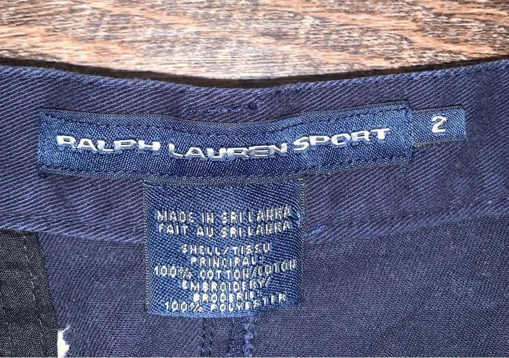 Ralph Lauren Sport Polo Blue/White Pony Skirt Women’s Size 2 - Image 6