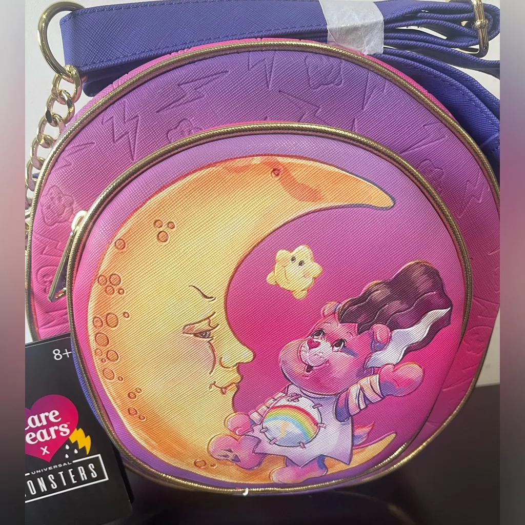 Loungefly Care Bears x Universal Monsters Cheer Bear Crossbody Bag - Image 2