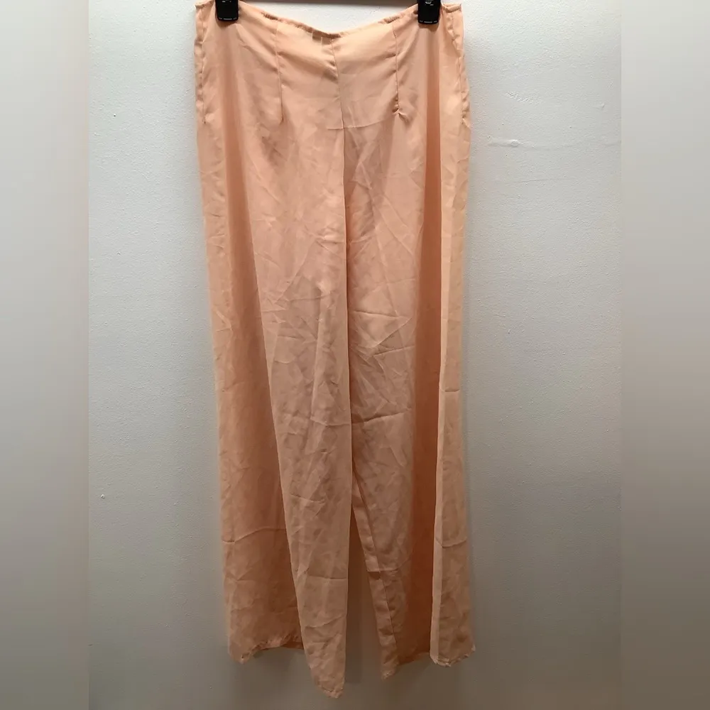 Gia Peach Sheer Pants Size M - Image 4
