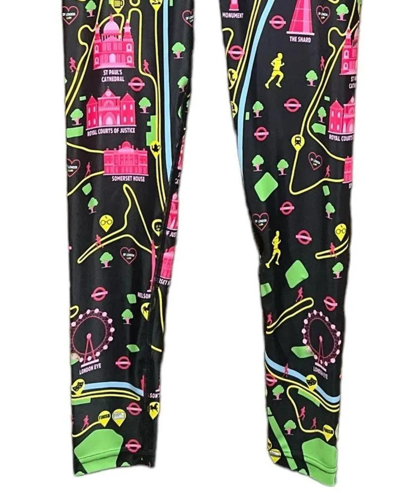 Tikiboo London Landmarks Half Marathon 2020 Collection Leggings Size XS Pink - Image 3