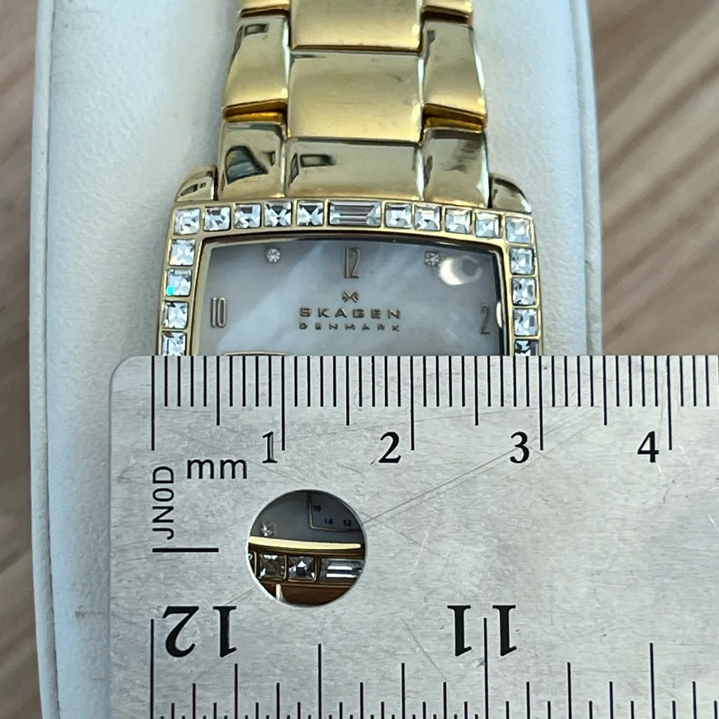 Skagen Ladies Watch Crystals Gold - Image 9