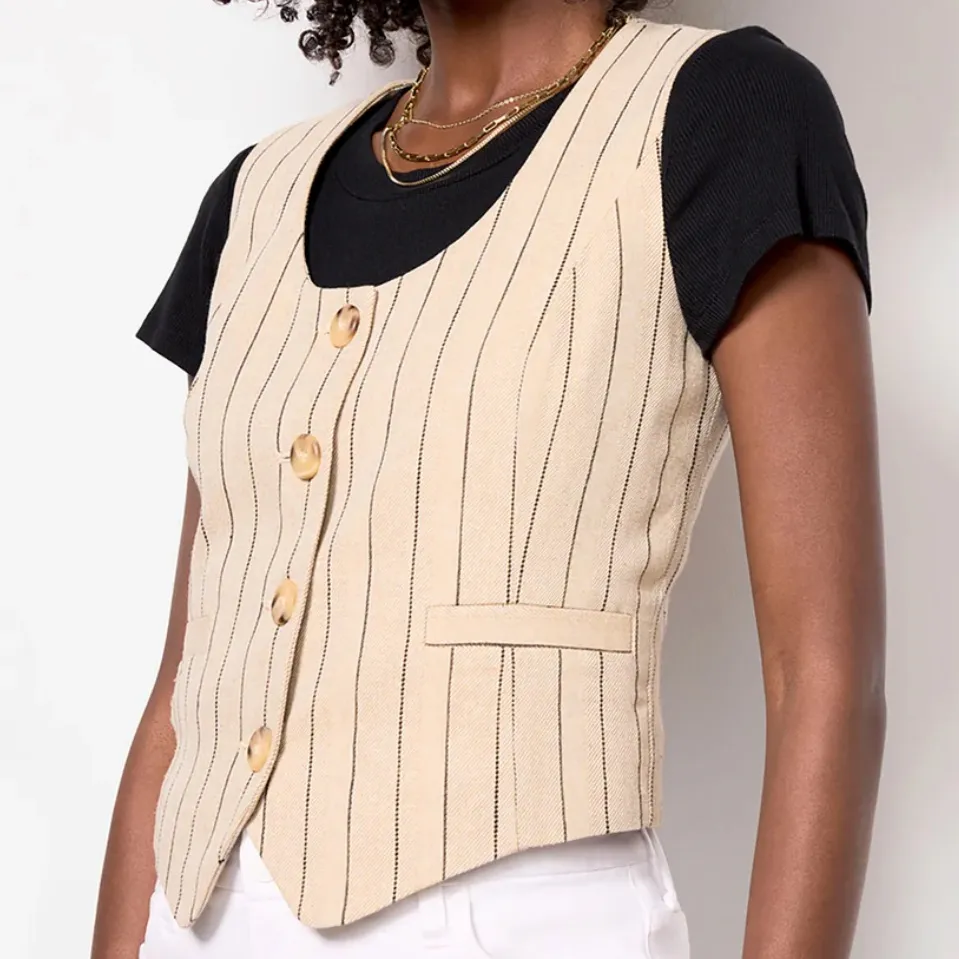 Like New Evereve Piper Scoop Neck Vest Large - Image 4