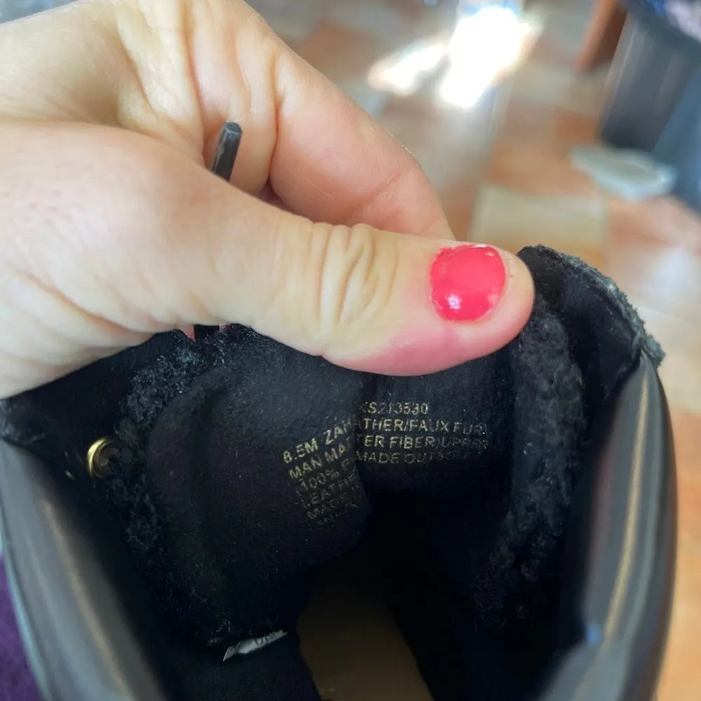 Kensie Zahara black lug Sole Boots - Image 6