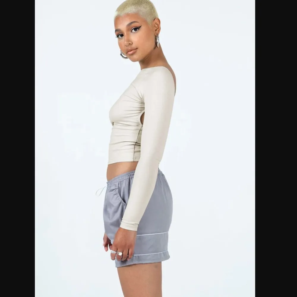 Motel Eichi Silver Mini Skirt S - Image 4