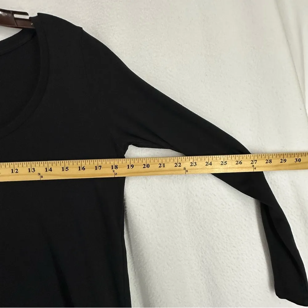 American Eagle Soft and Sexy Plush V Neck Long Sleeve Shirt Womens Small Black - Image 6