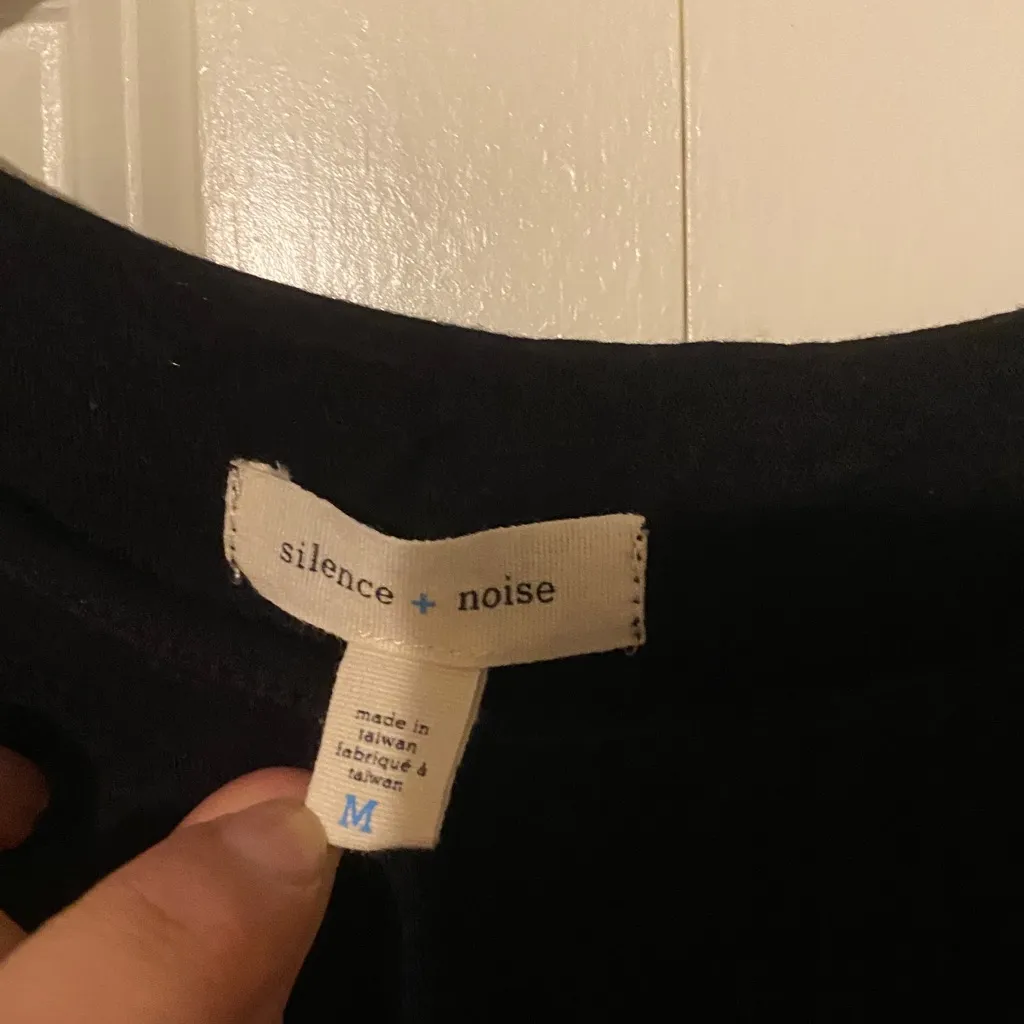 Silence + Noise Classic Black Mini Dress - Image 2