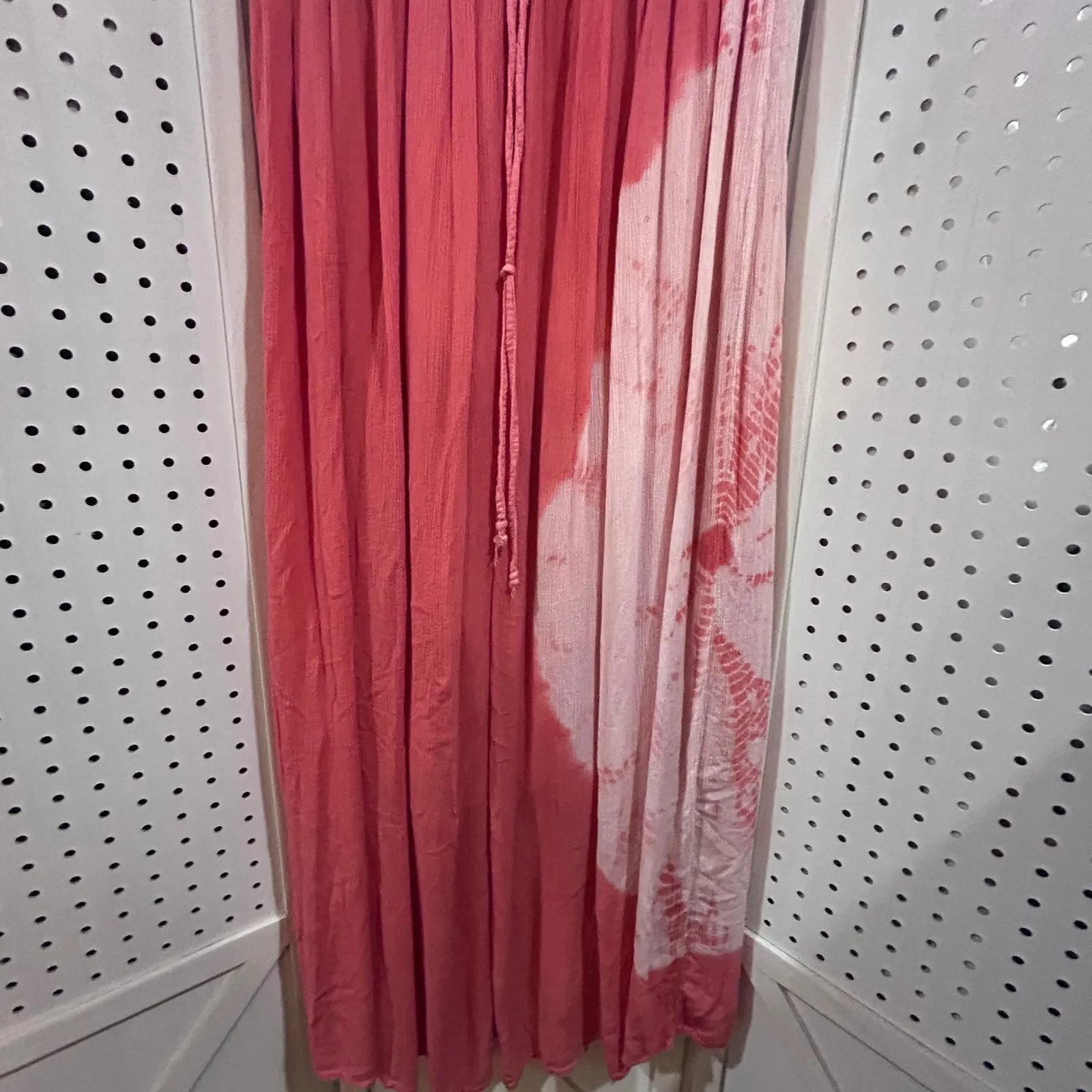 Wet Seal Coral Tie Dye Maxi Skirt Boho Festival Lightweight Size S - Image 3