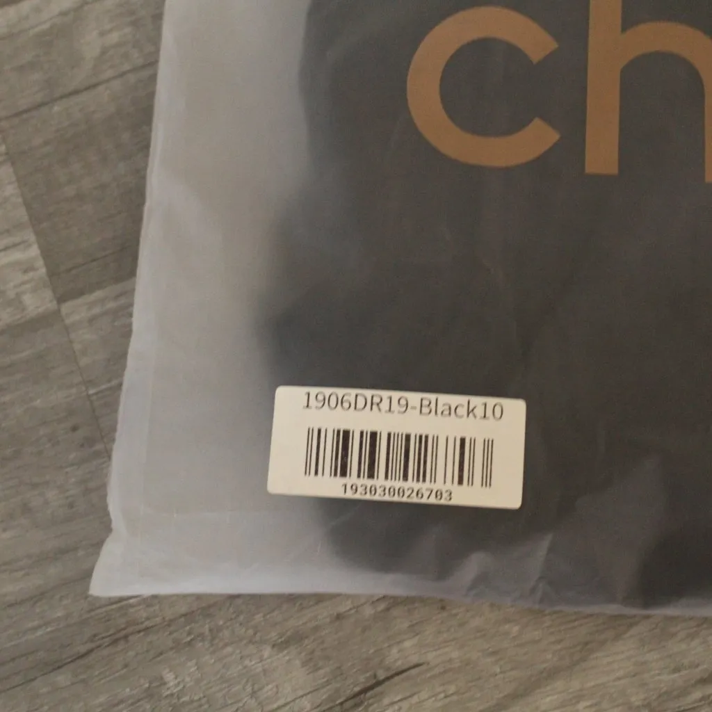 Choosy St. Crosby Black Sleeveless Plunging Neckline Shirt Dress Size 10 - Image 9