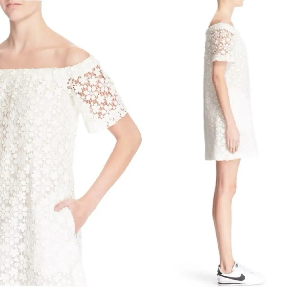 A.L.C. Bolen Off the Shoulder Lace Dress - Image 3