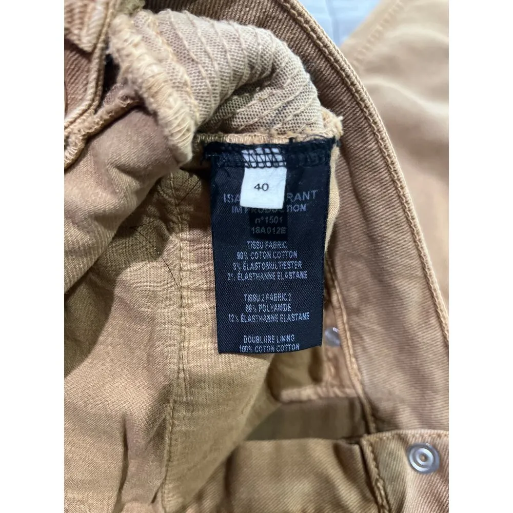 Isabel Marant Etoile Alone Capri Pants With Ankle Zip Sz 40 - Image 7