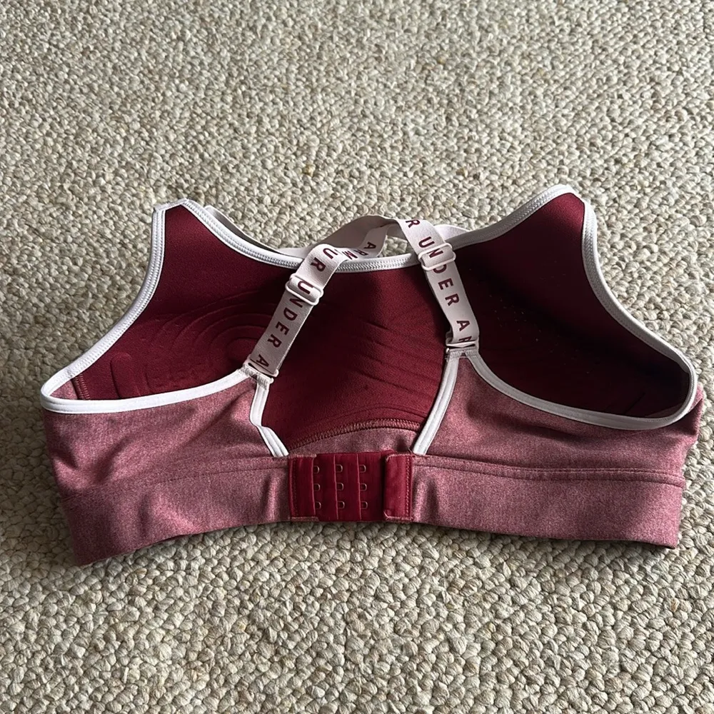 Under Armour Maroon Sports Bra - Image 2
