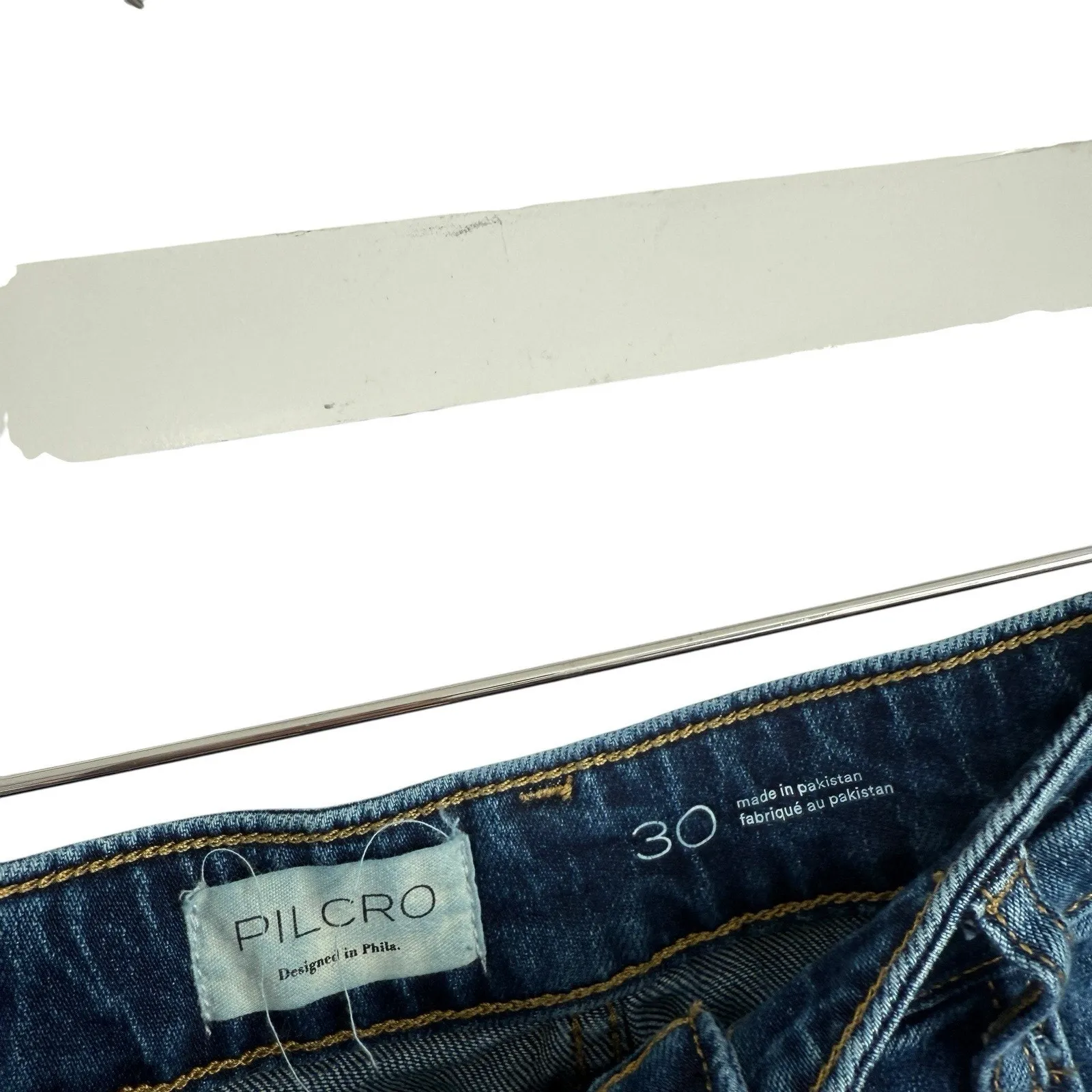 Pilcro Anthropologie Wide Leg Jeans Medium Wash High Rise Baggy Y2K Womens 30 - Image 4