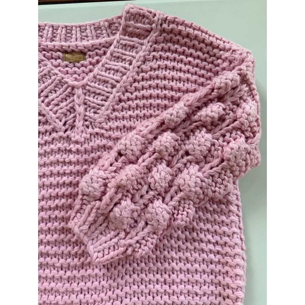 POL Oversized Chunky Sweater in Pink Size S - Image 5