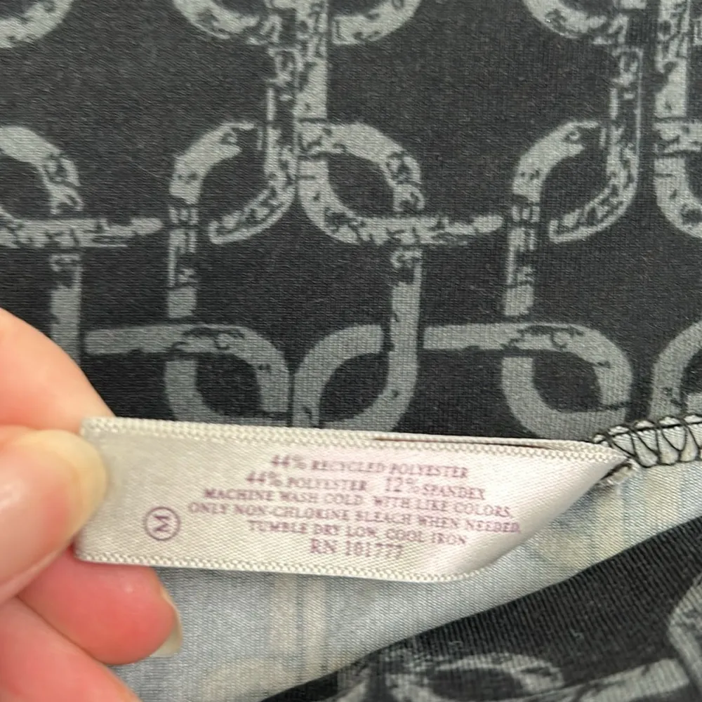 Soybu|Black and Gray Interlocking Squares Design A-line Skirt sz Medium - Image 6