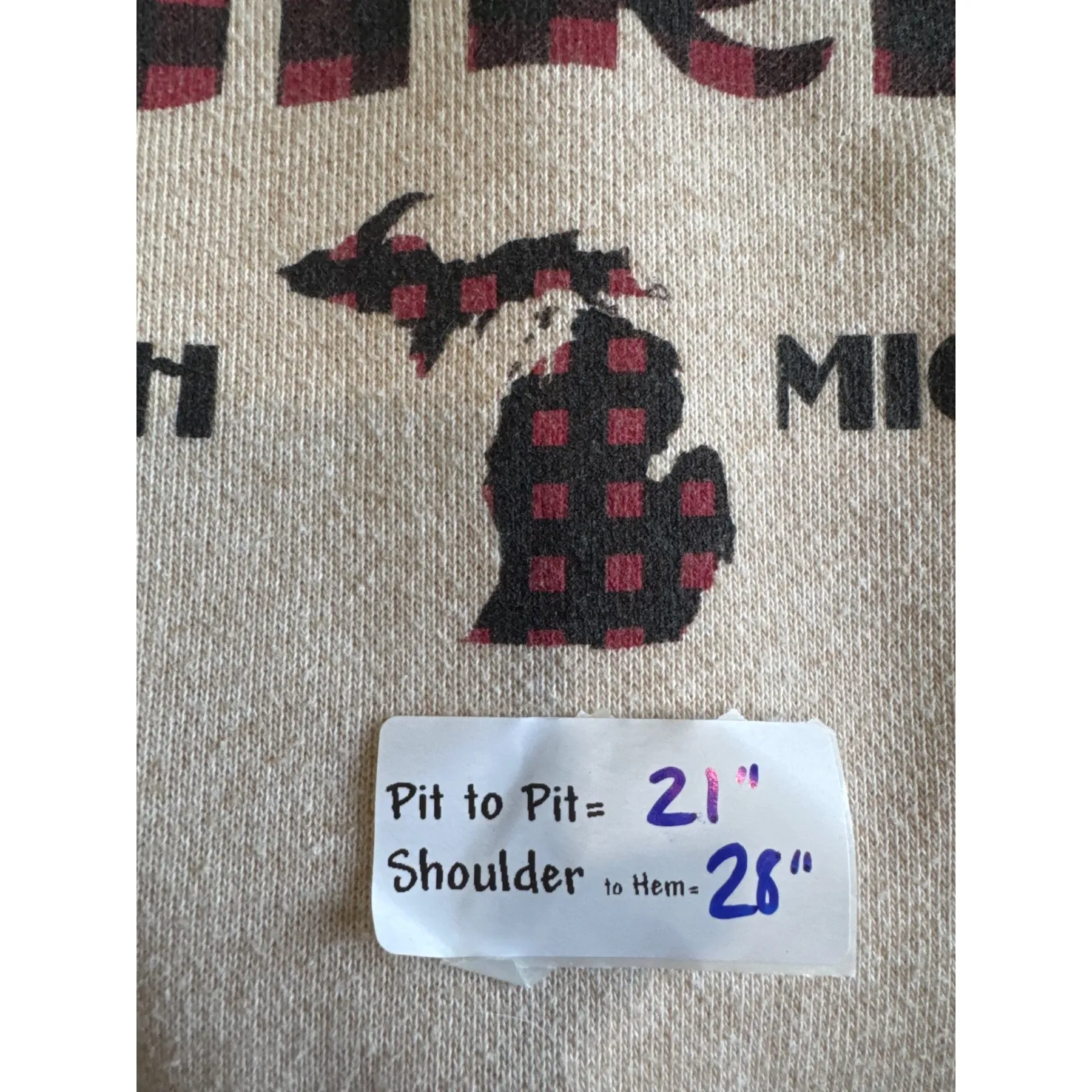 Small Town Girl Up North Michigan Hoodie Sweatshirt Pullover Women's Large - Image 5