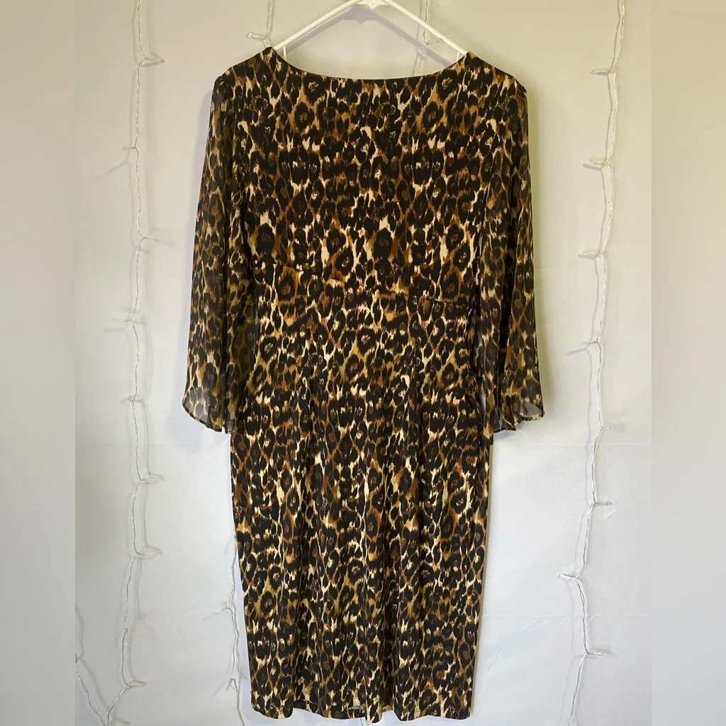 Connected Apparel Leopard Print Dress - Image 6